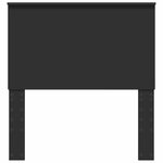 vidaXL Tête de lit avec tête de lit Chêne noir 90 cm Bois d'ingénierie