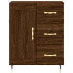 vidaXL Buffet chêne marron 69 5x34x90 cm bois d'ingénierie