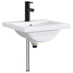 vidaXL Lavabo de salle de bains Noir Mat 42 x 40 x 16 5 cm métal