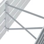 vidaXL Lit surélevé de jardin Acier galvanisé 160x40x45 cm Gris