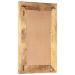 vidaXL Miroir sculpté à la main 80x50x2 6 cm Bois de manguier solide