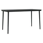vidaXL Ensemble de salle à manger de jardin 5 Pièces Marron et noir