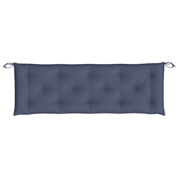 vidaXL Coussin de banc de jardin bleu marine 150x50x7 cm tissu oxford