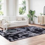 vidaXL Tapis Shaggy à poils longs NAVARRA gris foncé 200x290 cm