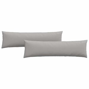 vidaXL Coussins de canapé 2 pc tissu Gris nuage 145 x 40 cm