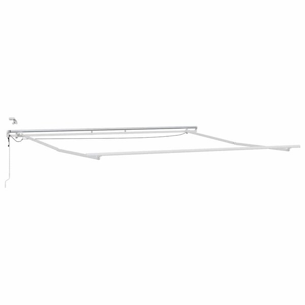 vidaXL Cadre d'auvent Blanc 400 × 350 cm Aluminium