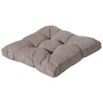 Madison Coussin de siège Panama 47x47 cm Taupe