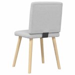 vidaXL Chaises à manger lot de 2 gris nuage tissu