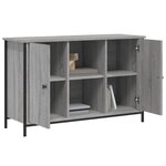vidaXL Meuble TV sonoma gris 100x35x65 cm bois d'ingénierie
