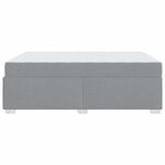 vidaXL Cadre de lit avec matelas Gris clair 160 x 200 cm tissu