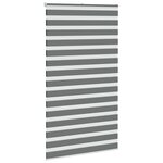 vidaXL Store zèbre gris foncé largeur du tissu 125 9 cm polyester