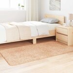 vidaXL Tapis Shaggy à poils longs NAVARRA beige 80x150 cm polyester