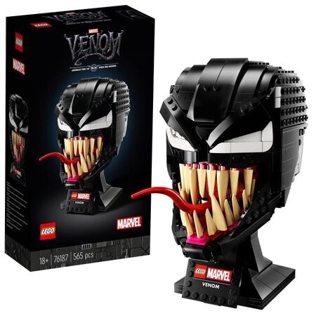 Lego marvel spider-man 76187 le masque de venom jeu de construction pour  adulte modele de collection idée de cadeau - La Poste