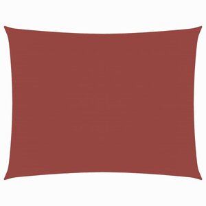 vidaXL Voile de parasol tissu oxford rectangulaire 2 5x4 m terre cuite