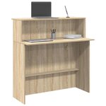 vidaXL Bureau de réception Chêne Sonoma 100x50x103 5 cm Bois d'ingénierie
