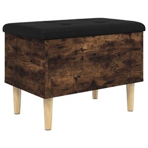 vidaXL Banc de rangement chêne fumé 62x42x46 cm bois d'ingénierie
