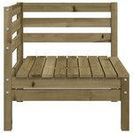 vidaXL Canapés d'angle de jardin 2 Pièces bois de pin imprégné