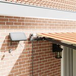 vidaXL Auvent Rétractable jaune et orange 450 ×350 cm tissu