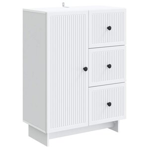 vidaXL Buffet Blanc 66 x 34 5 x 90 cm Bois d'ingénierie