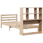vidaXL Lit bibliothèque sans matelas 100x200 cm bois massif de pin