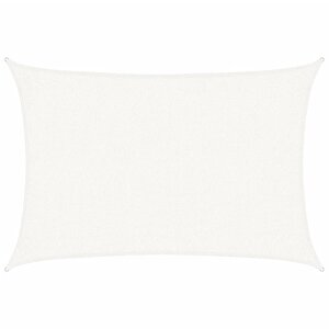 vidaXL Voile d'ombrage 160 g/m² Blanc 2x2 5 m PEHD
