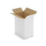 Caisse carton blanche simple cannelure raja 23x15 5x30 cm (lot de 25)