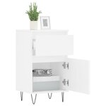 vidaXL Buffet blanc 40x35x70 cm bois d’ingénierie