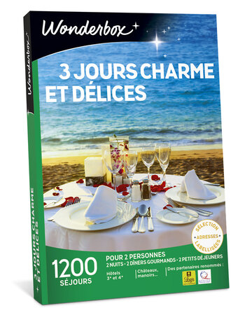 Coffret cadeau - WONDERBOX - 3 jours charme et délices