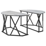 vidaXL Table basse Sonoma gris 80 x 80 x 42 cm