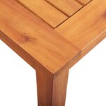 vidaXL Table de jardin 215x90x74 cm Bois d'acacia massif