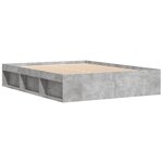 vidaXL Cadre de lit gris béton 150x200 cm très grand
