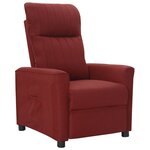 vidaXL Fauteuil inclinable Rouge bordeaux Tissu