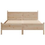vidaXL Cadre de lit sans matelas 160x200 cm bois massif de pin