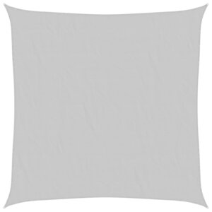 vidaXL Voile d'ombrage gris clair 7x7 m 100  polyester oxford