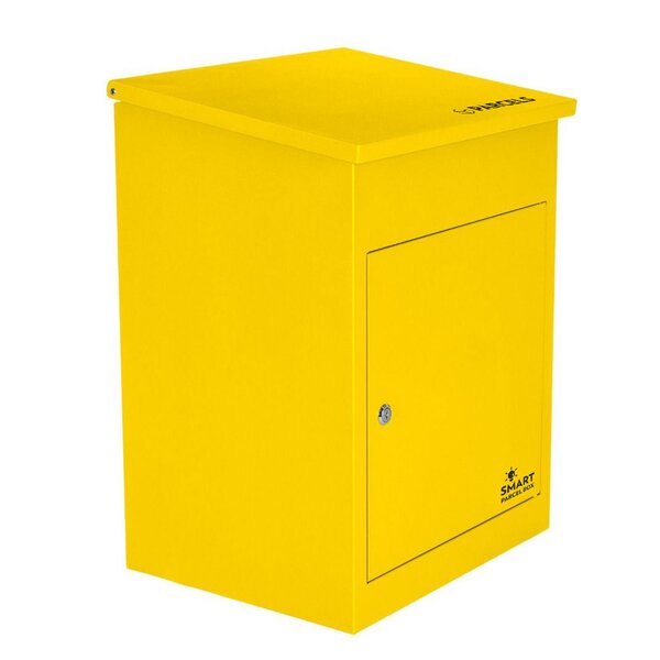 Boîte à colis moyenne 1 porte Jaune à accès frontal Acier galvanisé SMART PARCEL BOX™