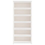 vidaXL Bibliothèque Blanc 80x35x183 cm Bois de pin massif