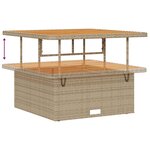 vidaXL Ensemble de canapé de jardin 12 Pièces Beige polyrotin