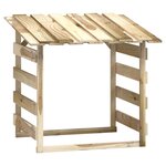 vidaXL Pergolas avec toits 2 Pièces 100x90x100 cm Bois de pin imprégné