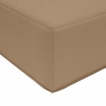 vidaXL Coussin de canapé d'extérieur Taupe 80 x 80 x 8 cm Polyester