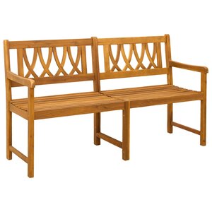 vidaXL Banc extérieur Naturel 150 x 55 5 x 90 cm Bois d'Acacia Massif