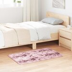 vidaXL Tapis Shaggy à poils longs NAVARRA rose poudré 60x100 cm