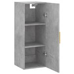 vidaXL Armoire murale gris béton 34 5x34x90 cm