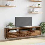 vidaXL Meuble TV Bois ancien 150 x 30 x 44.5 cm Bois d'ingénierie