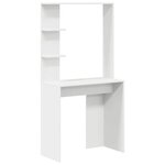 vidaXL Bureau Blanc 78.5 x 37 x 154.5 cm Bois d'ingénierie