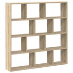 vidaXL Étagère cube murale 12 compartiments chêne sonoma