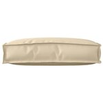 vidaXL Coussin pour dossier de palette Beige 60 x 40 x 12 cm