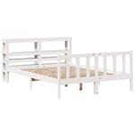 vidaXL Cadre de lit sans matelas blanc 120x200 cm bois de pin massif