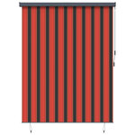 vidaXL Store enrouleur avec des rideaux Orange et marron 200 x 250 cm