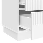 vidaXL Cabinet de chevet Blanc brillant 62 x 34 5 x 44 5 cm