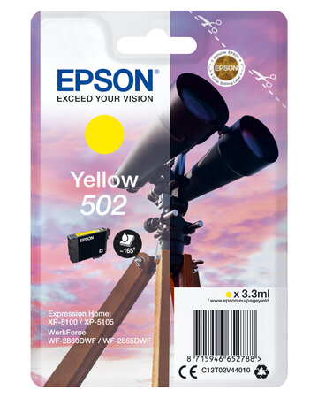 Epson singlepack yellow 502 ink sec singlepack yellow 502 ink sec